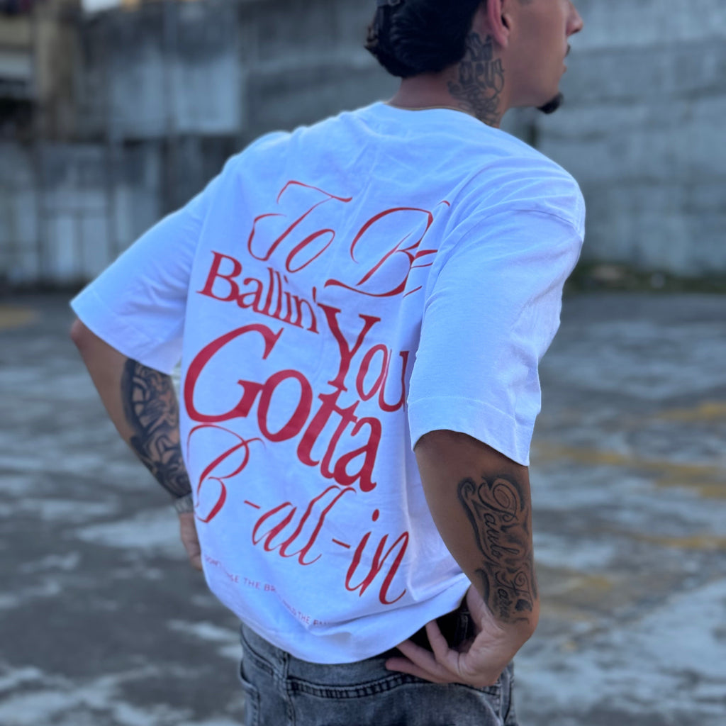 T-shirt Boxy "B-all-in" White
